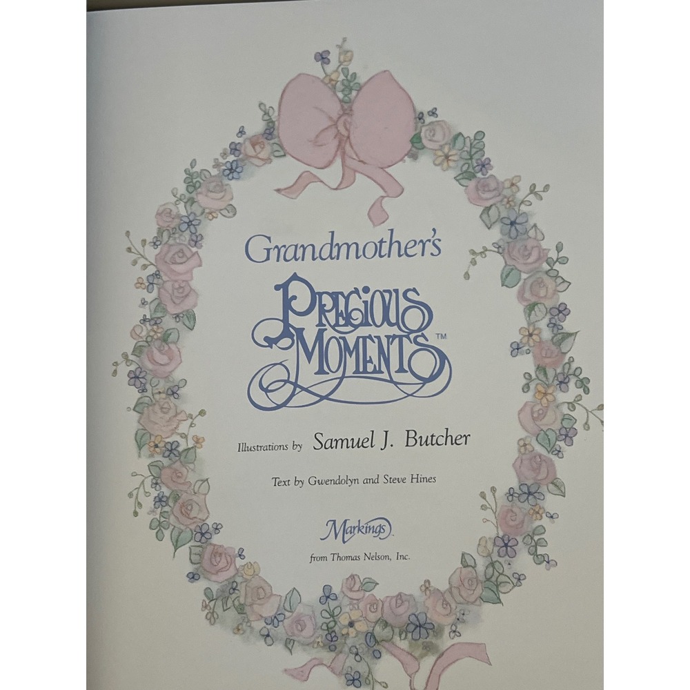Precious Moments Grandmother's Special Memories For My Grandchild Keepsake Book - Picture 4 of 6